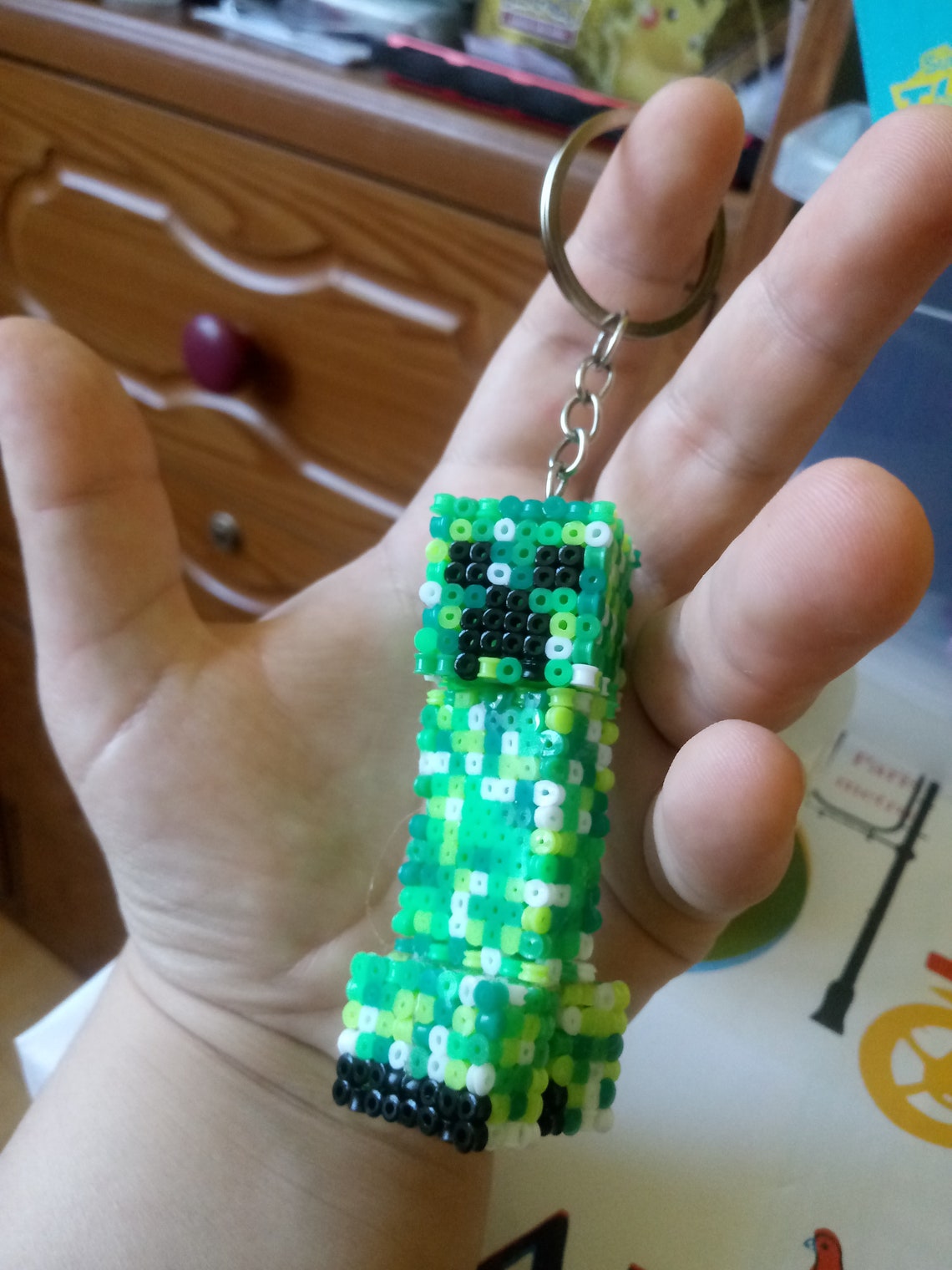 Minecraft Creeper hama beads 3d figure Etsy