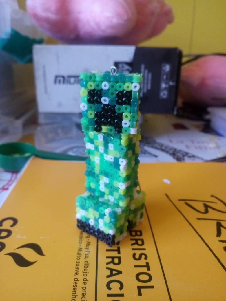 Minecraft Creeper hama beads 3d figure Etsy