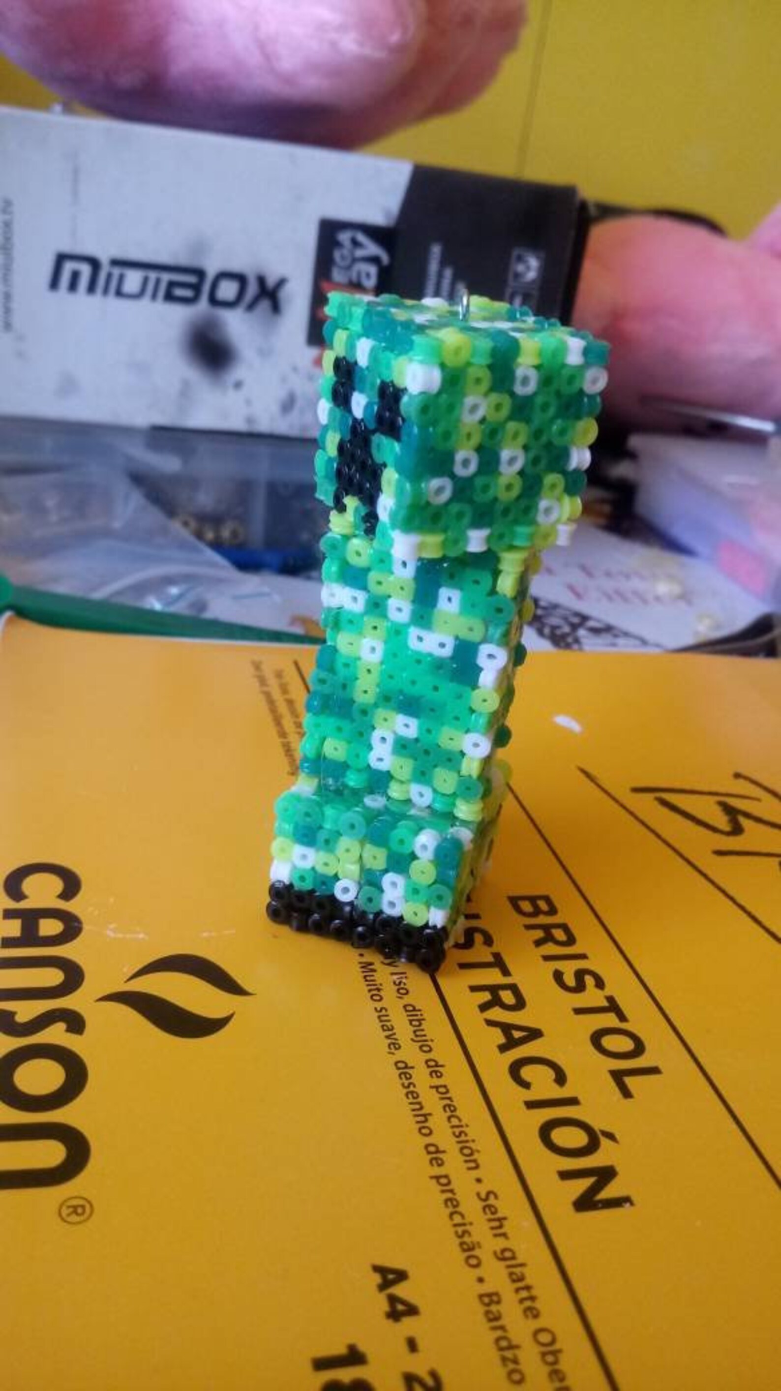 Minecraft Creeper hama beads 3d figure Etsy