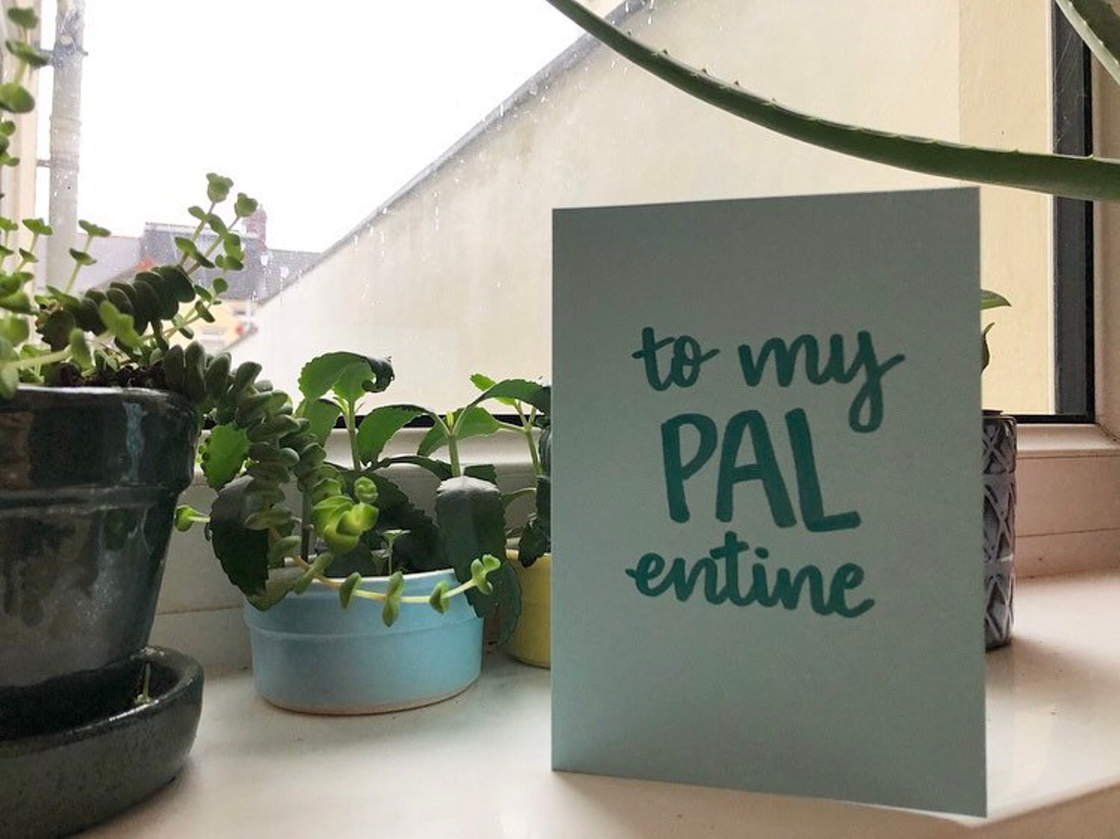 Platonic Valentine Card Hand lettered Etsy
