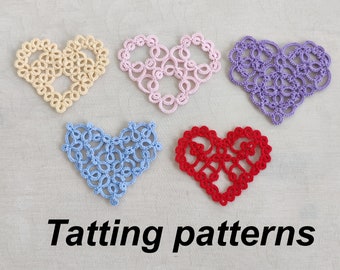 Combining Hearts PDF tatting pattern bundle