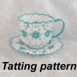 Flower Tea tatting PDF pattern
