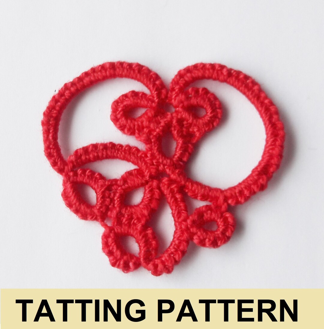 Asymmetric Heart 1 Tatting PDF Pattern - Etsy