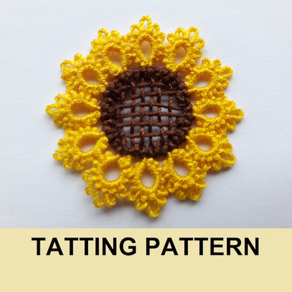 Sunflower tatting PDF pattern