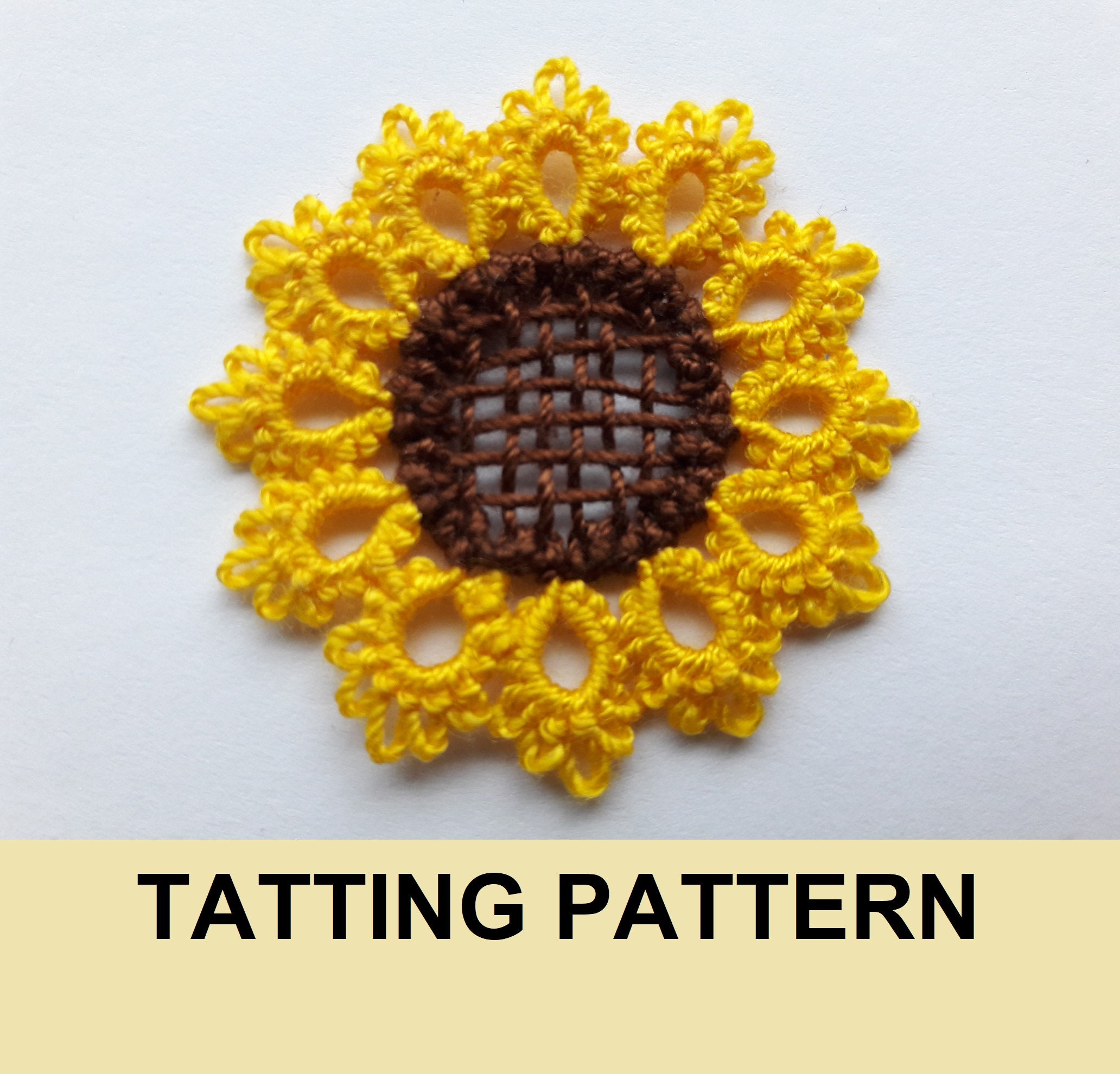 Sunflower tatting PDF pattern