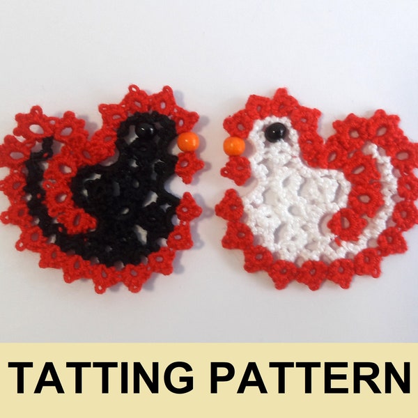 Chicken tatting PDF pattern