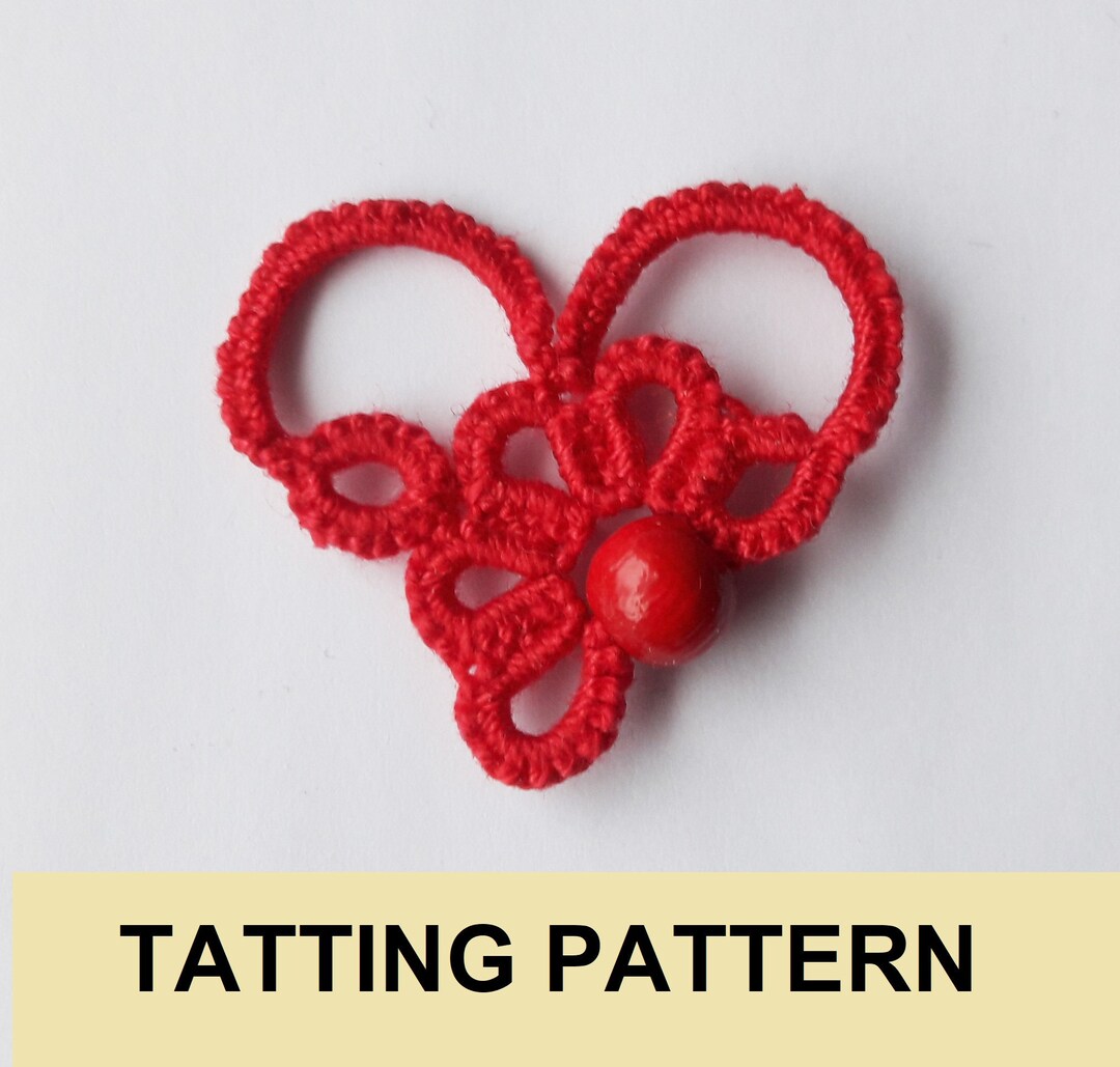 Asymmetric Heart 2 Tatting PDF Pattern - Etsy