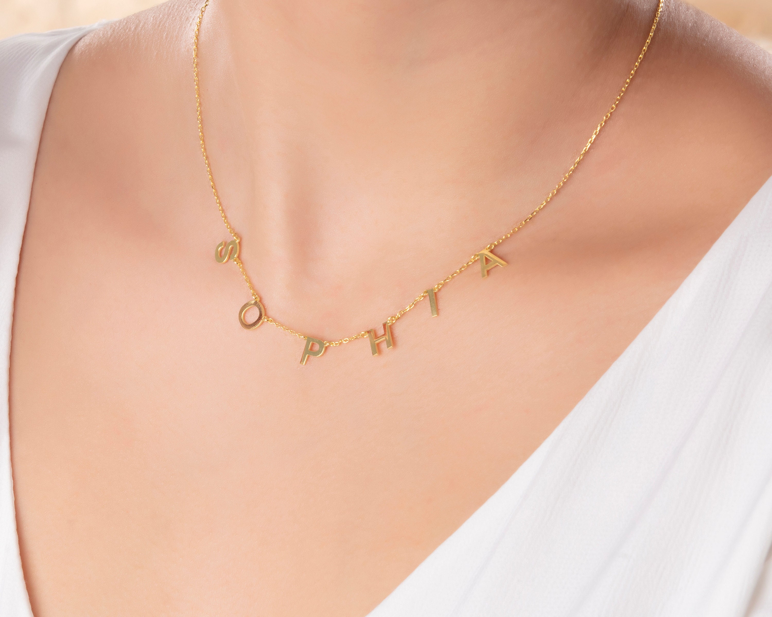 Personalized Dangle Letter Name 