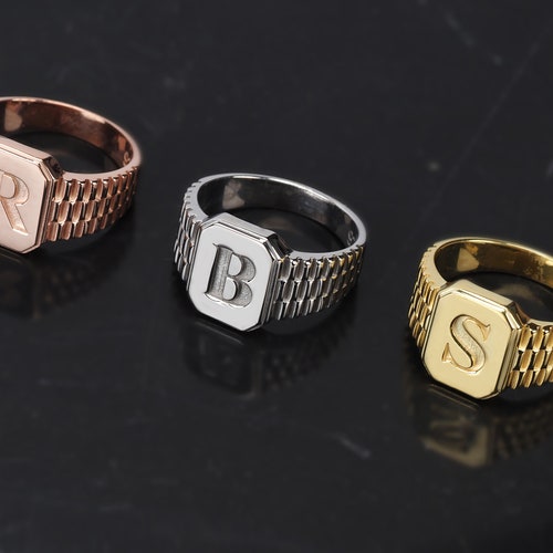 Personalized Rings for Women Signet Ring Gold Women - Etsy