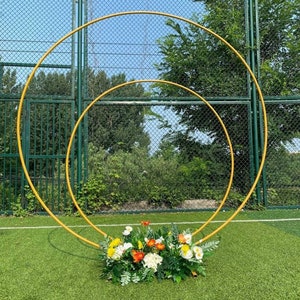 Wedding Arch Circle Backdrop Stand Party Balloon Arch Stand Round Backdrop Frame Support Stands Birthday Photography Decor Stand