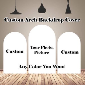 Custom Double-Sided Arch Backdrop Cover Birthday Wedding Baby Shower Party Backdrop Decor Personalised Chiara Arch Photography Background