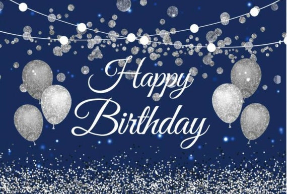 Blue birthday background Stock Vector Image Art Alamy