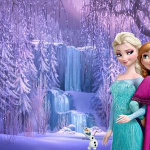Cenário de fotografia de princesa dos desenhos animados, fundo de festa infantil, banner congelado, elsa, irmã, decoração de parede, cenário de palco