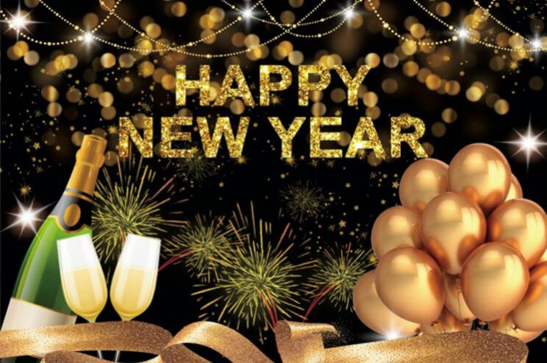 Happy New Year Theme Backdrop Wall Decoration Outdoor Photography ...