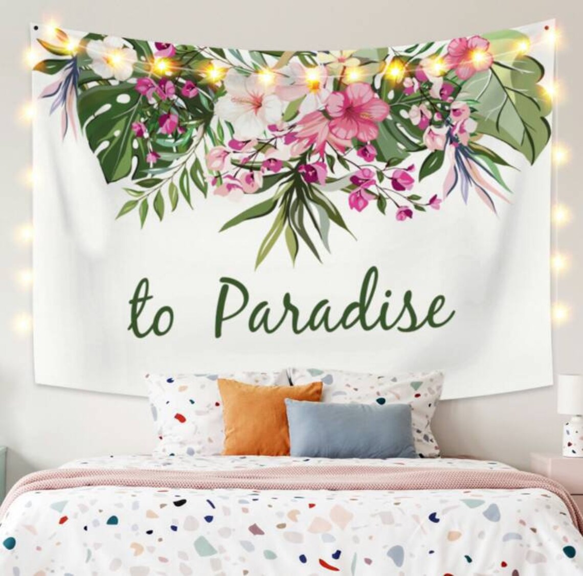 Plant Flowers Art Tapestry Custom Wall Hanging Decoration Etsy