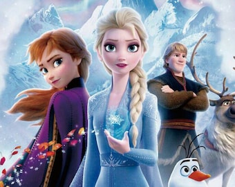 Fondo de fotografía de princesa congelada: pancarta para fiesta infantil