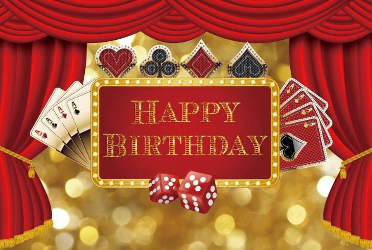 Party Photography Backdrop Casino Poker Theme Birthday Party Prom Vinyl Casino Night Photo Background Banner Photo Studio