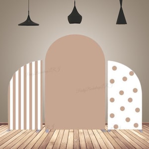 Brown Wedding Arch Cover Solid Color Chiara Arch Wall Backdrop Birthday Party Decor Baby Shower Newborn Arch Photography Background Props