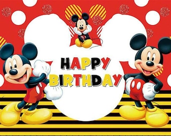 ミッキー・マウス アニメーションアート バースデーパーティー（セリセル） ミッキー・マウス アニメーションアート バースデーパーティー