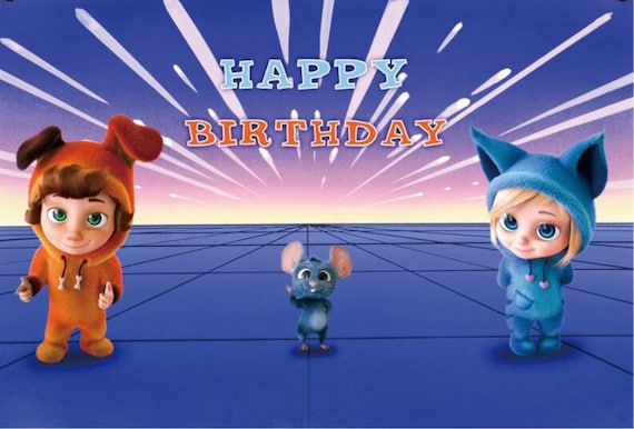 Cartoon Dave and Ava Happy Birthday Theme Photography Backdrops 5x3ft Kids Boys or Girl Birthday Party Photo Background Newborn Baby Shower Party Supplies Studio Props Vinyl Cartoon Dave and Ava Happy Birthday Theme Photography Backdrops 5x3ft Kids Boys or Girl Birthday Party Photo Background Newborn Baby Shower Party Supplies Studio Props Vinyl