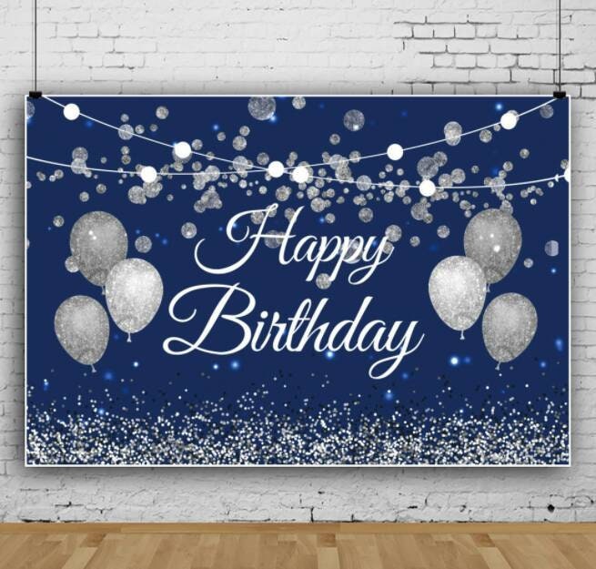 Blue Birthday Backdrop Picture Photo Photography Background Etsy