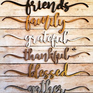 Thanksgiving Tischaufleger SET, Tischdekoration Set, Tischdekoration Set, Tischdekoration Set, Tischkärtchen, Herbst Deko, Personalisierte Tischhalter