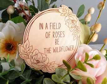 Custom Text Wood Plant Tag: Personalized Plant Lover Gift