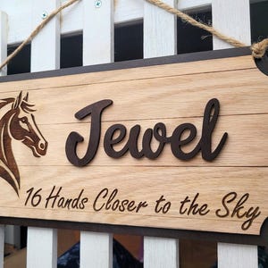 Personalized Horse Stall Sign: Custom Breed Barn Name Plate