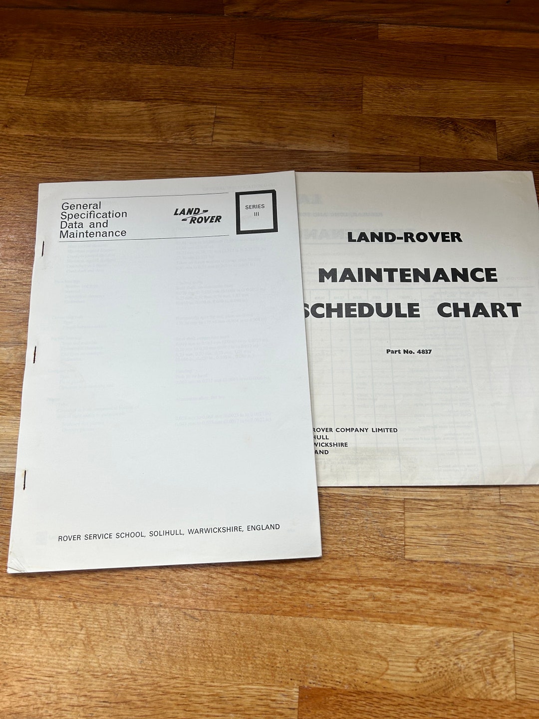Land Rover General Specification Data and Maintenance Manual - Etsy
