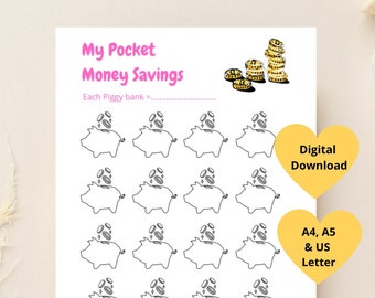 Pocket Money Printable Chart - Etsy