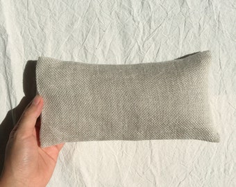 Linen eye pillow | Aromatherapy with organic flaxseed - lavender filling | washable yoga eye mask | mediation, sleep aid, eye strain relief