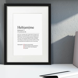 Hebamme Wandbild Kunstdruck Poster Bild Din A4 Dekoration Geburt Geschenkidee Hebamme Wandbild Kunstdruck Poster Bild Din A4 Dekoration Geburt Geschenkidee