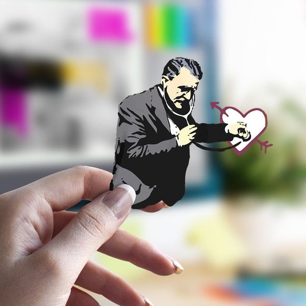 Doctor Heart Aufkleber Banksy Urban Street Art Sticker Kult Autoaufkleber