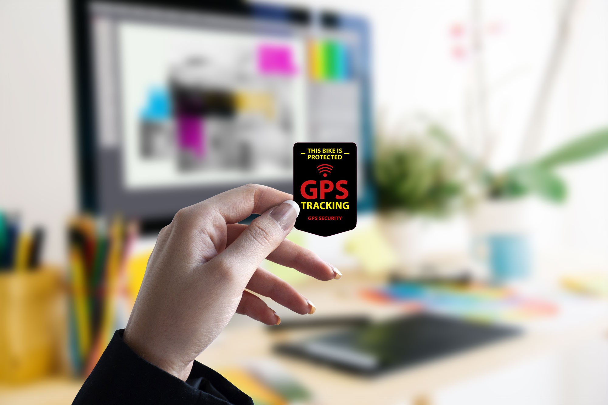 gps tracking stickers for bikes