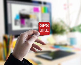 GPS vélo 2x autocollant vélo autocollant VTT vélo de route sécurité vélo finder résistant aux intempéries résistant aux UV