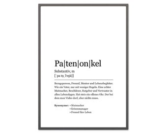 Godfather Image PDF File Download Poster Mural Family Gift Idea Decoration Description Synonym