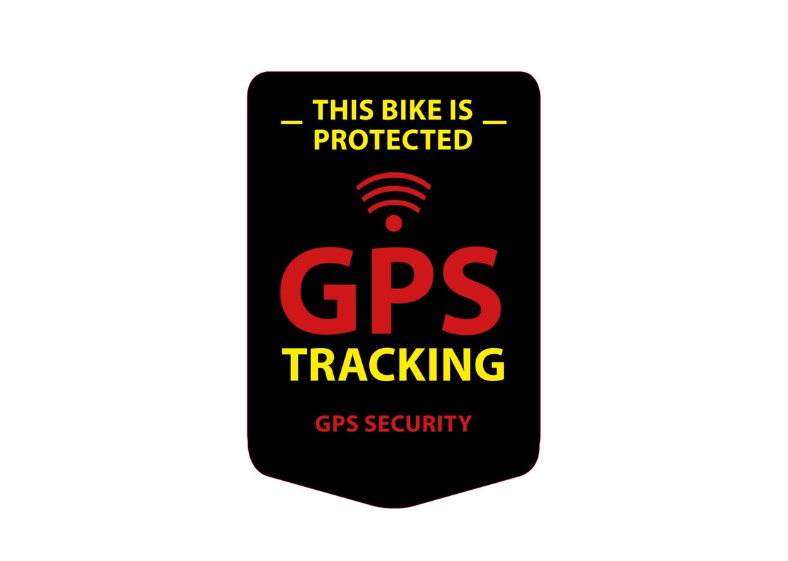 gps sticker for bike