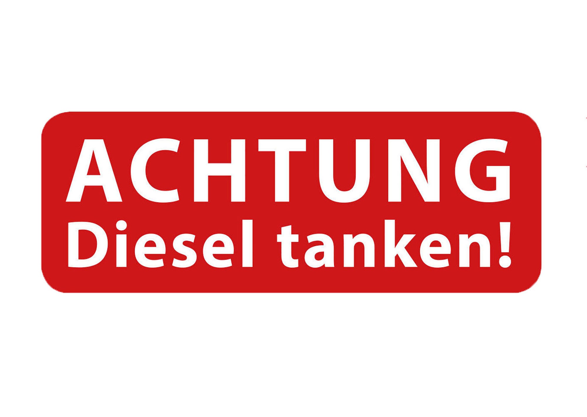 Tankdeckel Aufkleber, Tank leer, 120x85mm in Nordrhein-Westfalen - Selm
