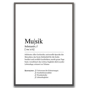 Music Art Print Picture Poster Definition Fine Art Decoration Din A4 Original Print Print Design Synonym