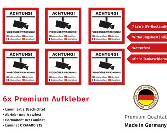 Aufkleber „Achtung Objekt Ist Alarm- Und Videogesichert“ – Klare Warnung Für Haus & Garten