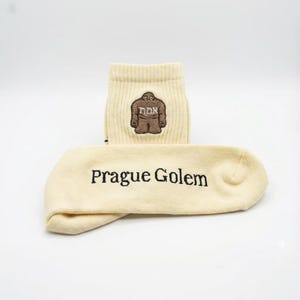 Golem of Prague Socks White sz. L/XL