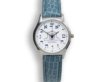 Ladies Hebrew Timepiece Watch - Unique Gift for Her - Prague's Timeless Elegance