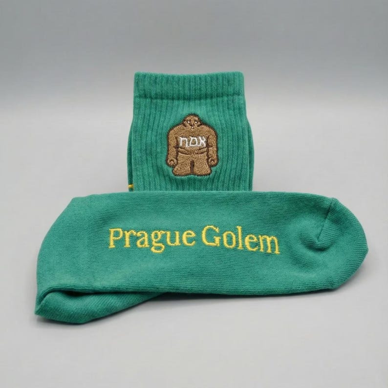 Golem of Prague Socks Green sz. L/XL