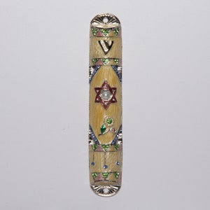 Gemstone mezuzah