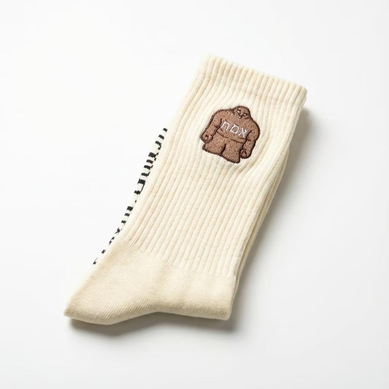 Golem of Prague Socks White sz. S/M
