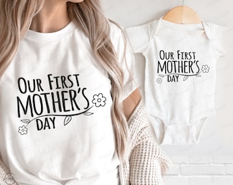 Erster Muttertag SVG | Mama and Me Cut Datei (Digitaler Download)