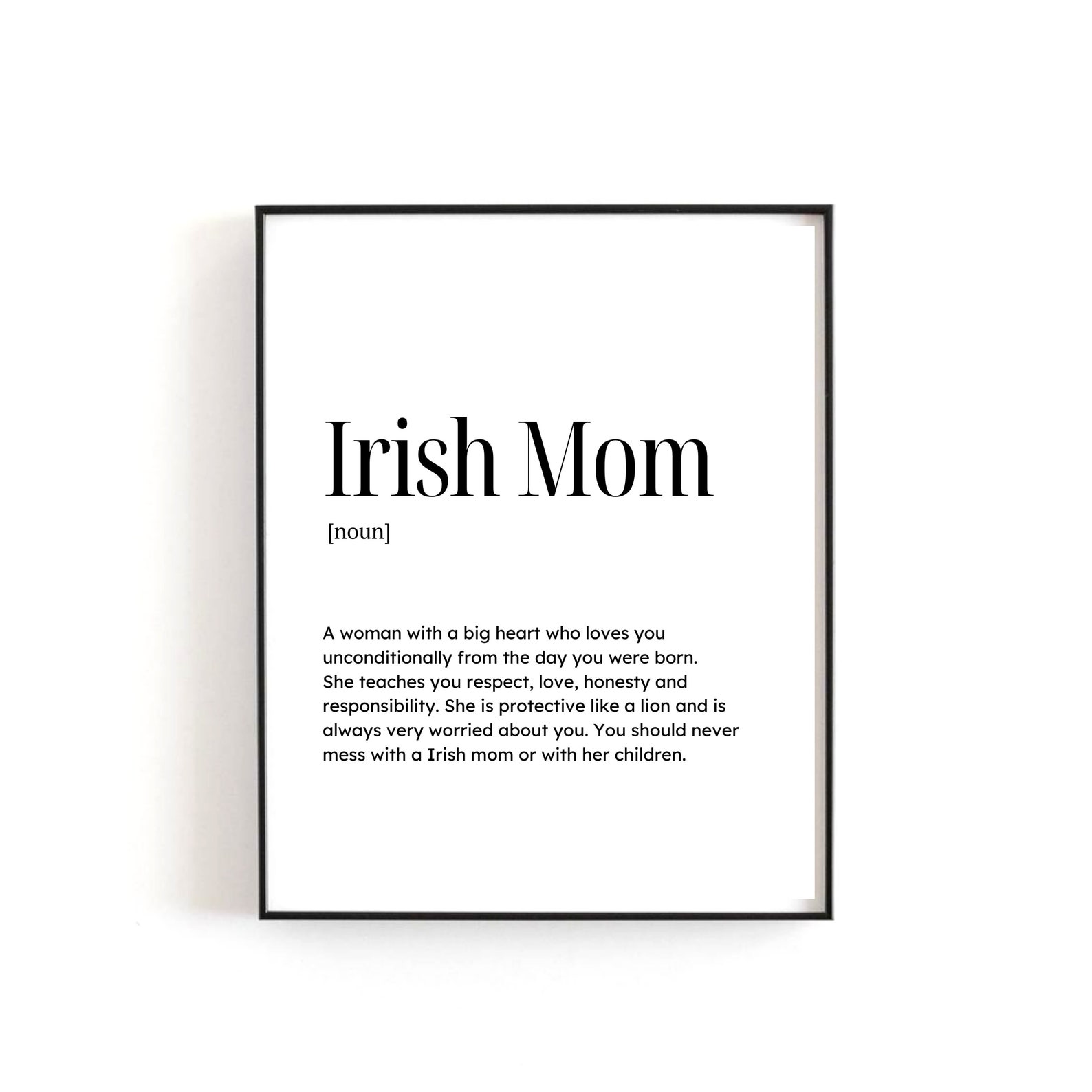 Irish Mom Definition Irish Mom Quote Irish Mama Irish Etsy