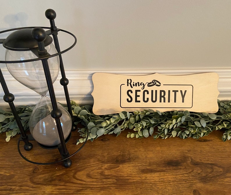 Wedding Ring SecurityRing Bearer Sign