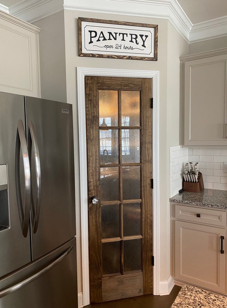 Pantry Open 24 Hours Farmhouse Sign Home Decor Pantry Sign Etsy