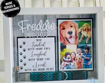 Pet Memorial, Pet Loss gift, Pet Photo Memorial, Rainbow Bridge, Sympathy Gift, Personalized Gift, Dog loss Cat loss, Fur holder, Remember